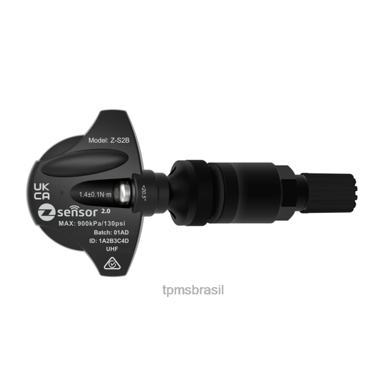 Sensor TPMS Fusion | 6VRVV588 Sensor tpms de substituição holden oe - oe p/n 13581560 freq 433mhz haste de válvula metálica - preta