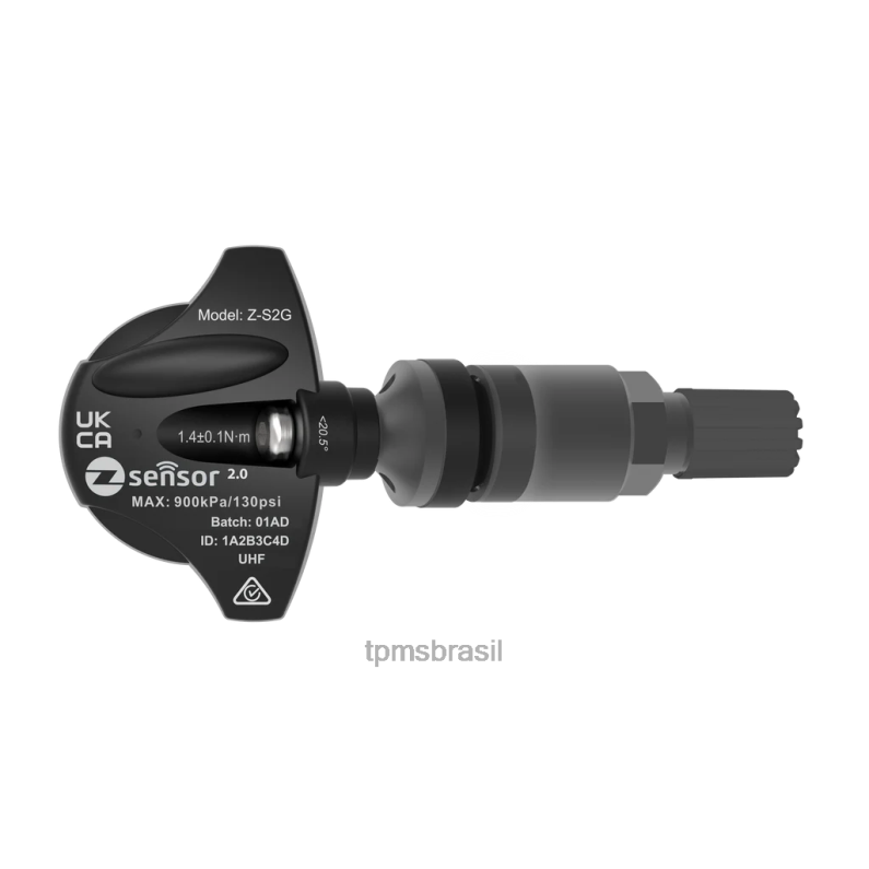 Sensor TPMS S68 | 6VRVV590 Sensor tpms de substituição holden oe - oe p/n 13581561 freq 433mhz haste da válvula metálica - cinza escuro