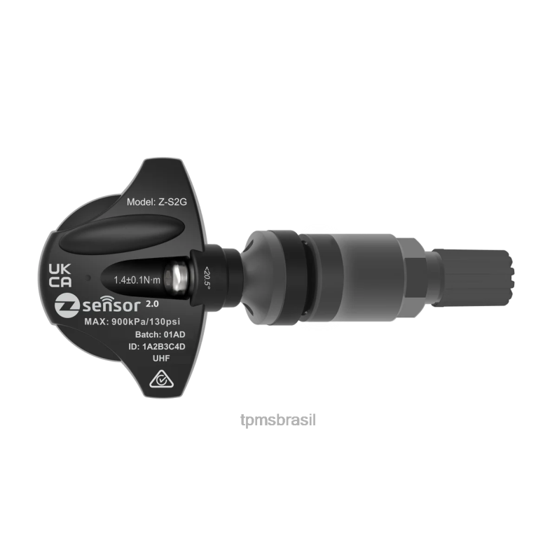 TPMS Pneu | 6VRVV53 Sensor tpms de substituição holden oe - oe p/n 95712232, 13598773 freq 433mhz haste da válvula metálica - cinza escuro