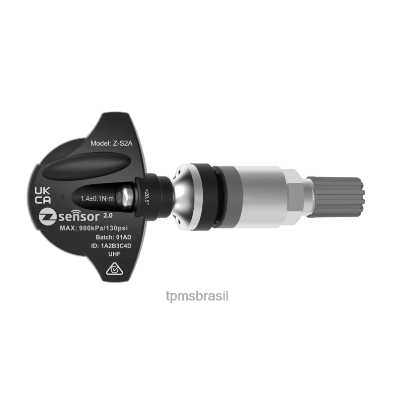 TPMS Brasil | 6VRVV981 Sensor tpms de substituição infiniti oe - oe p/n 407001ll0d, 407001ll0c freq 433mhz haste de válvula metálica - prata